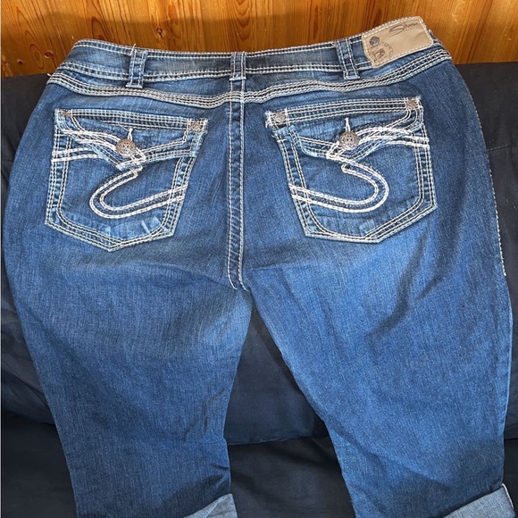 Silver Suki surplus Capris size 24 - Picture 2 of 2